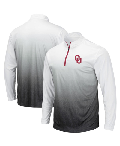 Colosseum Men's Gray Oklahoma Sooners Magic Team Logo Quarter-zip Jacket