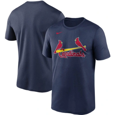 Nike St. Louis Cardinals Men's Logo Legend T-shirt In Navy/navy