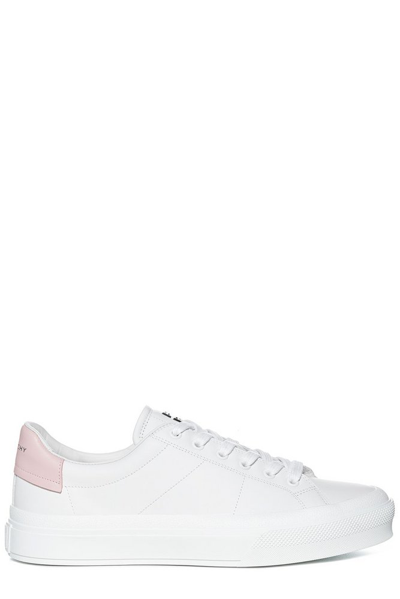 Givenchy White Sneakers In Two Tone Matte Leather