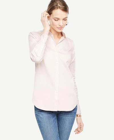 Ann Taylor Petite Perfect Shirt In Lilac Petal