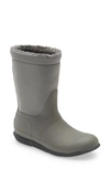 Hunter Original Insulated Slipper Boot In Tundra Grey / Docker Grey