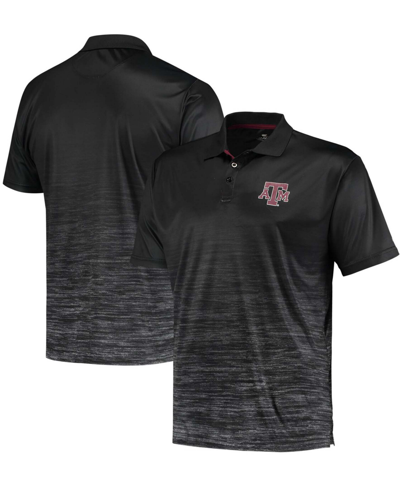 Colosseum Men's Heather Black Texas A M Aggies Down Swing Polo Shirt