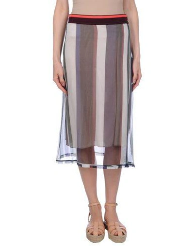 Marni Midi Skirts In White