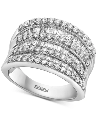 Effy Collection Effy Diamond Multirow Statement Ring (1-3/8 Ct. T.w.) In 14k White Gold