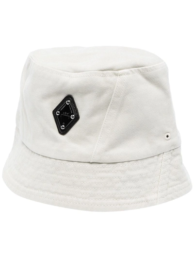 A-cold-wall* Logo-plaque Bucket Hat In White