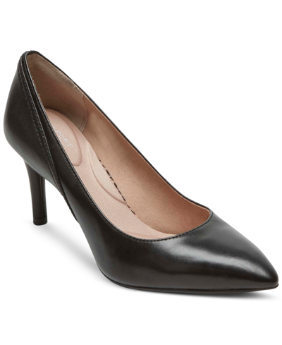 Rockport Women's Piece Pumps Women's Shoes In Black Patent Synthe