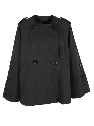 Zucca Double Breasted Jacket In Black