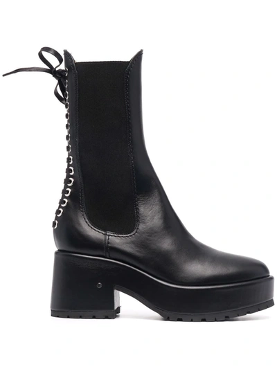 Laurence Dacade Lace-up Ankle Boots In Black