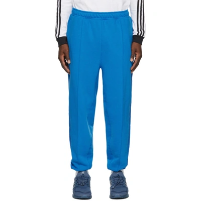 Adidas X Ivy Park Blue Sweat Lounge Pants In Glory Blue