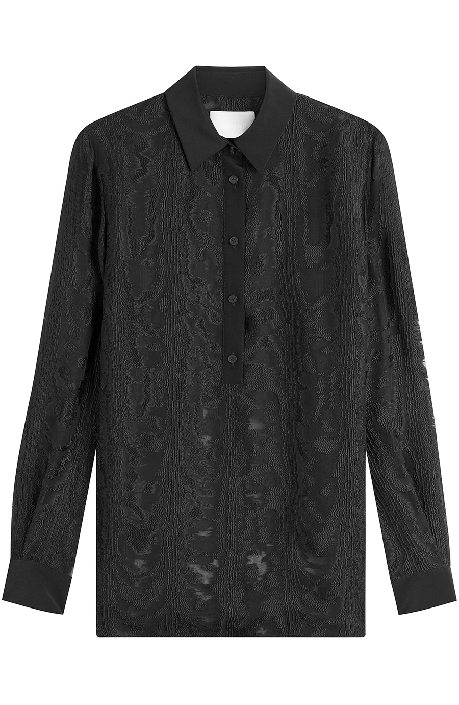 Jason Wu Embroidered Silk Blouse In Black | ModeSens