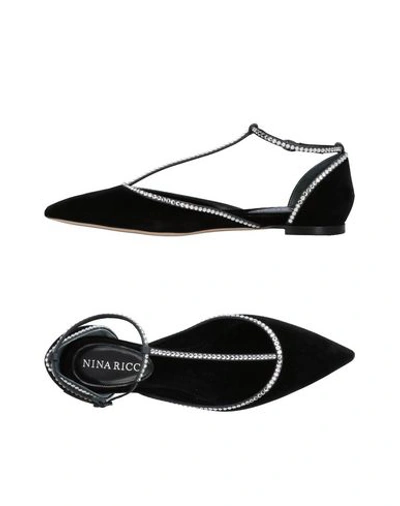 Nina Ricci Ballet Flats In Black