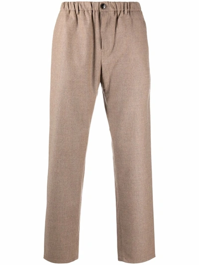 A Kind Of Guise Elasticated Straight-leg Trousers In Neutrals