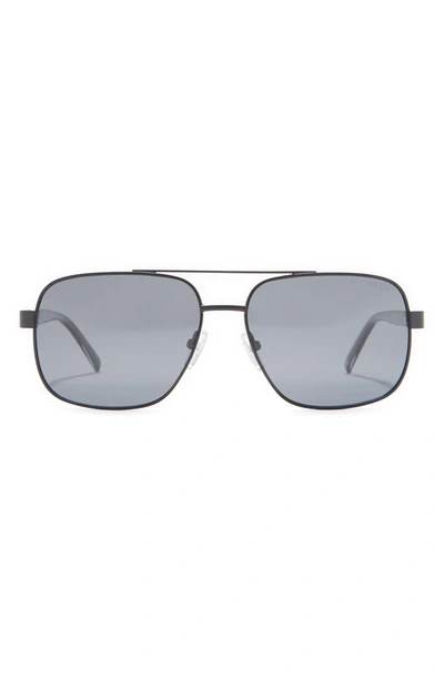 Ted Baker 58mm Pilot Sunglasses In Black