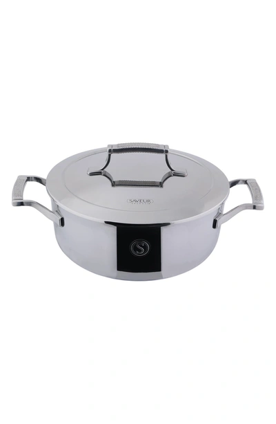 Saveur Selects Selects 4 Qt. 25cm Chef's Pan With Stainless Steel Cover