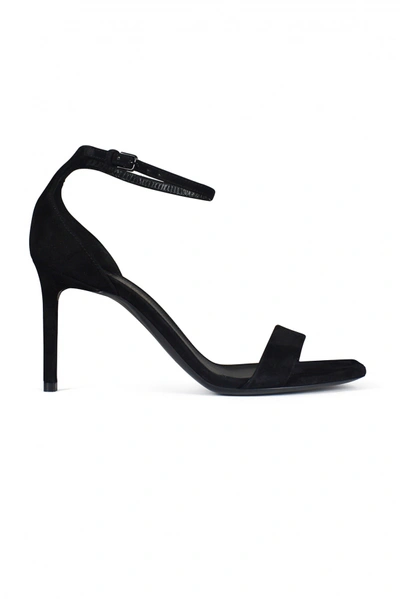 Saint Laurent Amber Sandals In Black
