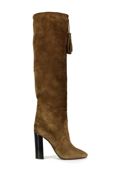 Saint Laurent Meurice Boots In Brown