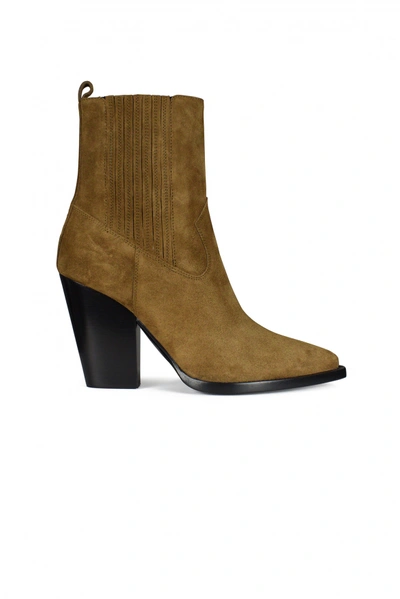 Saint Laurent Theo Chelsea Boots In #c19a6b