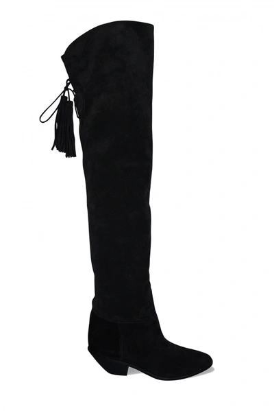 Saint Laurent West 45 Boots In Black