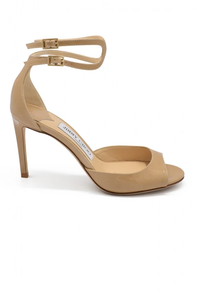 Jimmy Choo Lane 85 Sandals In #e5d2c4