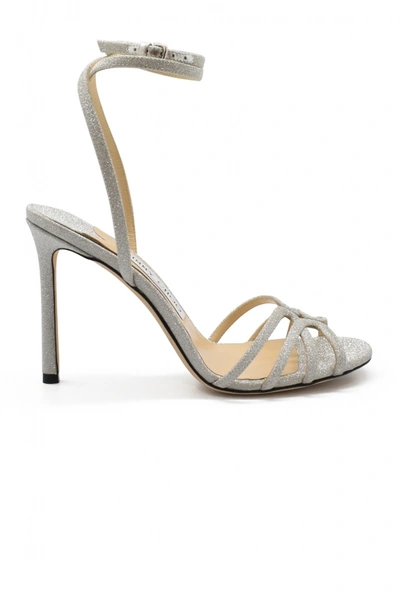 Jimmy Choo Mimi 100 Sandals In Silver