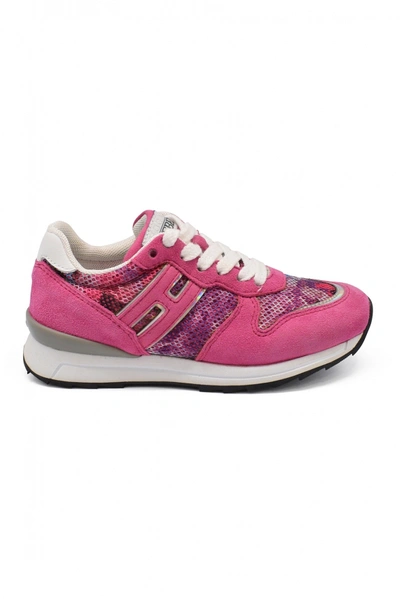 Hogan Suede Trainers In Pink
