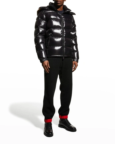 Moncler Maya Puffer Jacket In Black