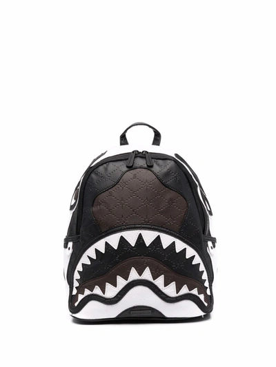 SPRAYGROUND: backpack in vegan leather with carved shark mouth - Brown