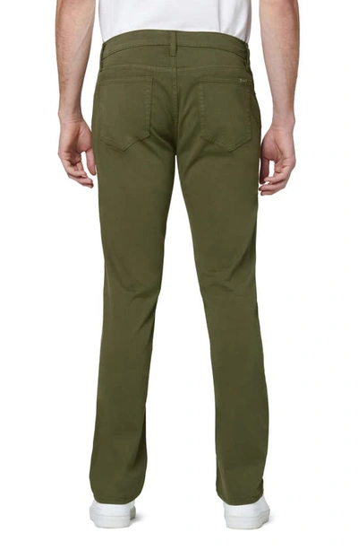 Joe's The Brixton Slim Straight Leg Chinos In Olive Night