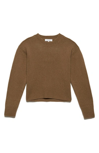 Frame Crewneck Cashmere Sweater In Vicuna