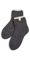 Falke Cosy Plush Short Socks In Anthracite