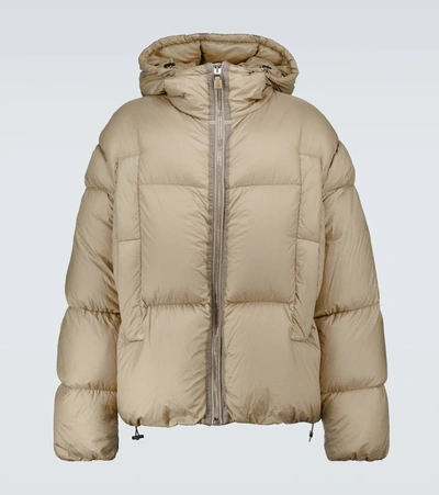 Givenchy 4g Down-padded Puffer Jacket In Tan
