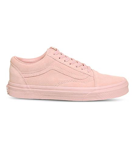 suede baby pink vans