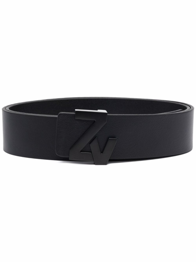Zadig & Voltaire Logo-buckle Belt In 黑色