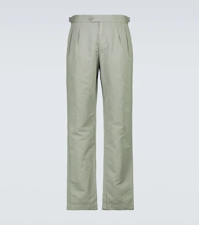 Orlebar Brown Caldwell Linen Pants In Green