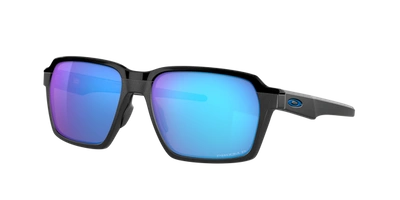 Oakley Parlay Prizm Sapphire Polarized Rectangular Mens Sunglasses Oo4143 414305 58 In Steel