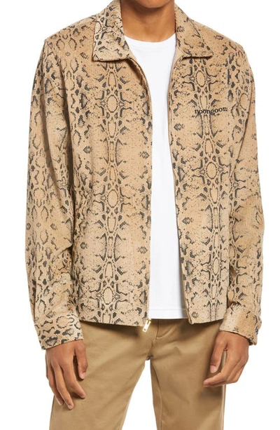 Noon Goons Corduroy Club Jacket In Brown Snakeskin ModeSens - Main Image