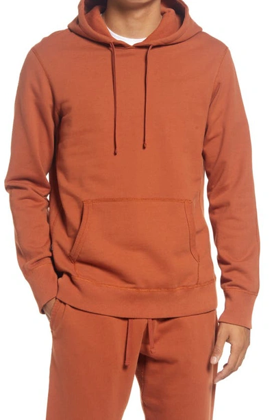 Reigning Champ Midweight Terry Cotton Hoodie In Orange