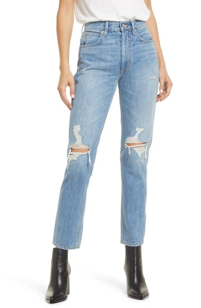 Slvrlake Virginia High Waist Slim Straight Leg Jeans In Rolling Waters