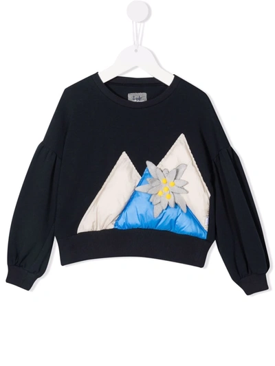 Il Gufo Appliqué-detail Cotton Sweatshirt In 蓝色