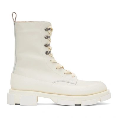Both Off-white Gao High Boots In 10 White