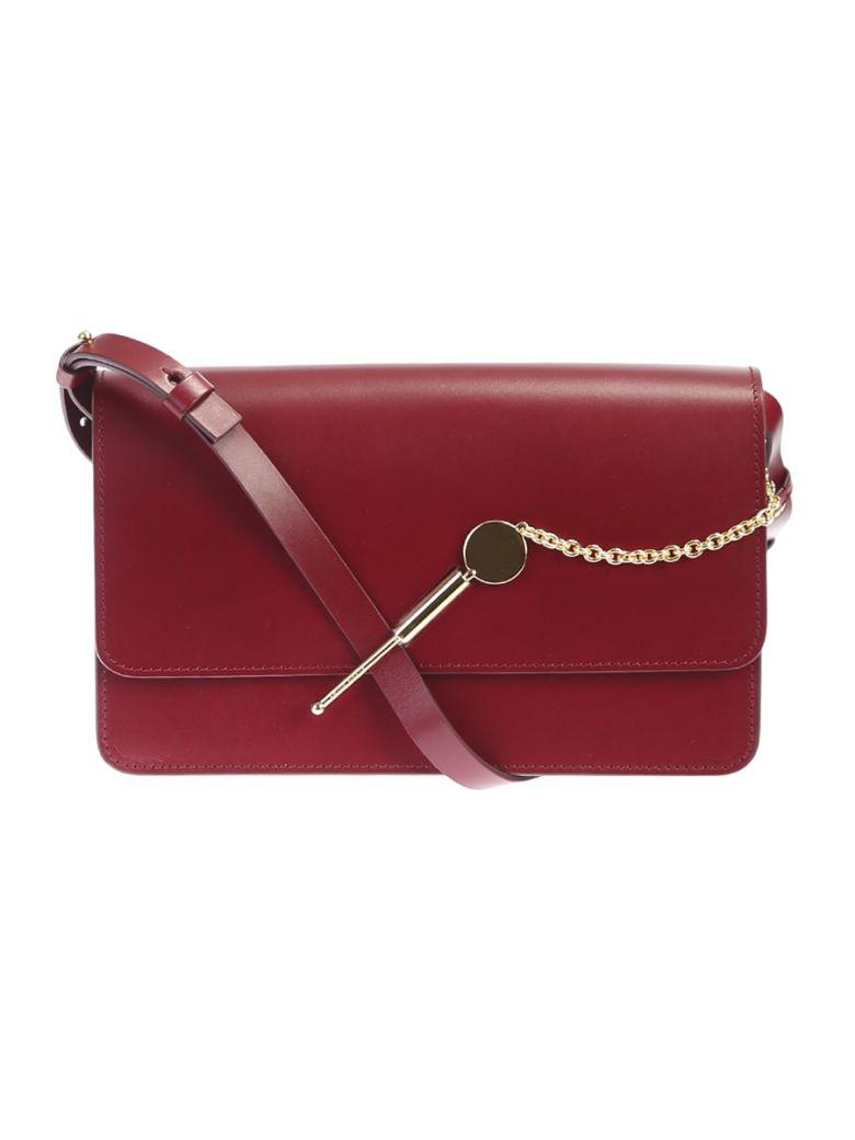 Sophie Hulme Leather Cocktail Bag In Red | ModeSens