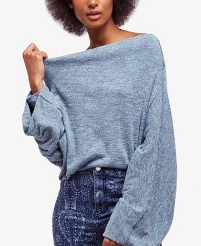 Free People Skyline Thermal Off The Shoulder Tee In Ivory | ModeSens