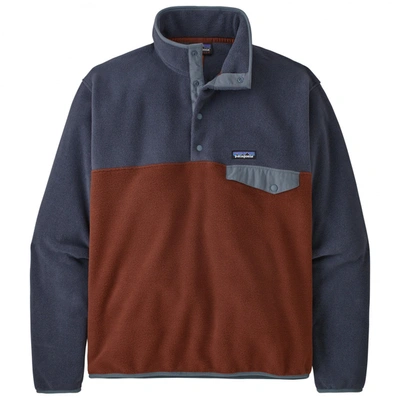 Patagonia Jersey Lightweight Synchilla Snap-t Fleece Pullover In Red