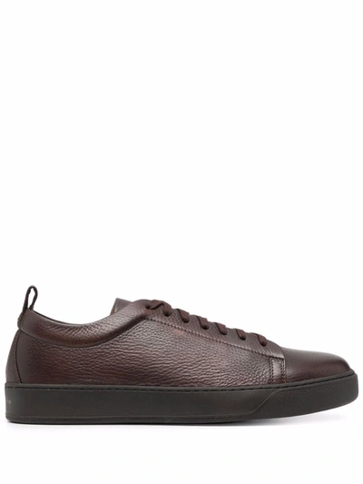 Henderson Baracco Low-top Lace-up Sneakers In Braun