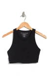 Threads 4 Thought Kensi Ribbed Sports Bra In Jet Black