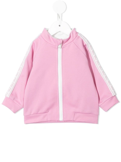 Fendi Babies' Candy Logo-tape Woven Track Jacket 6-24 Months 24 Months In 粉色