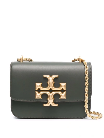 Tory Burch Logo标牌斜挎包 In Grün