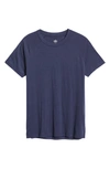 Alo Yoga The Triumph Crewneck T-shirt In True Navy