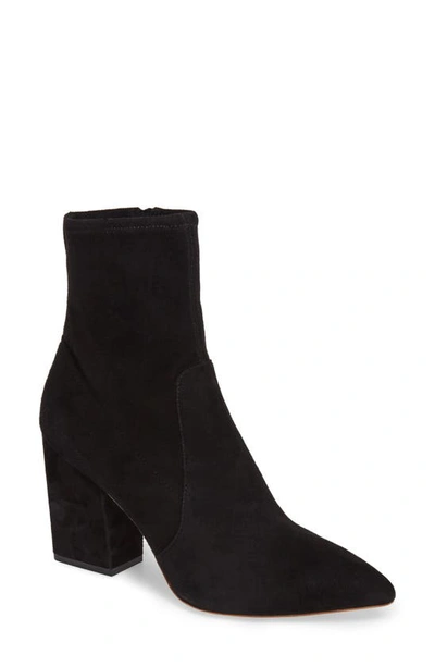 Loeffler Randall Isla Pointy Toe Bootie In Black/ Black