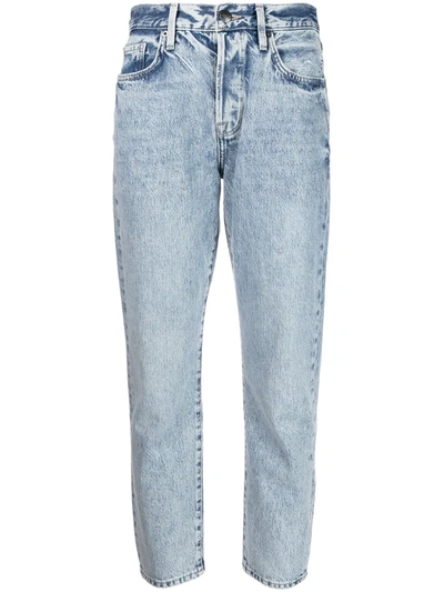 Frame Le Original Ripped High Waist Crop Jeans In Division